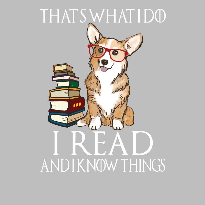Corgi für Buchliebhaber, Buch-Nerds, Leser oder