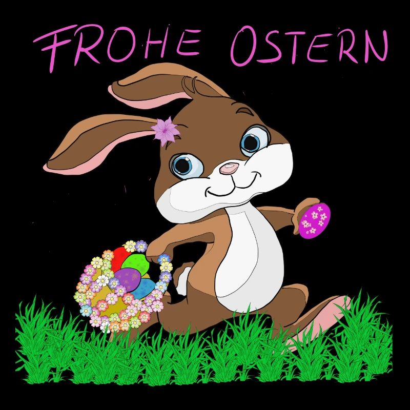 Osterhase mit Korb