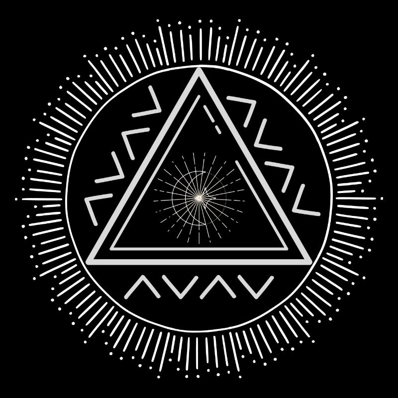 Moon spiritual geometry gothic sun
