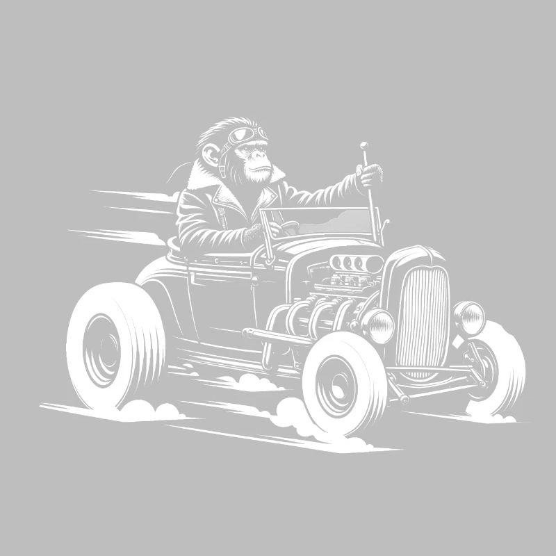 Monkey at the wheel