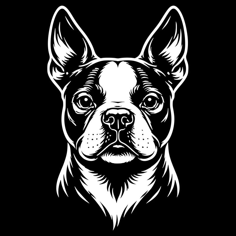 Boston Terrier Kopf