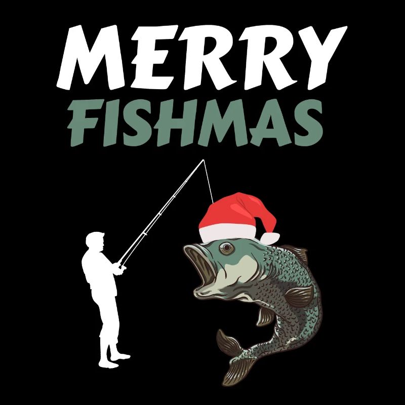 Drôle de pêcheur de Noël