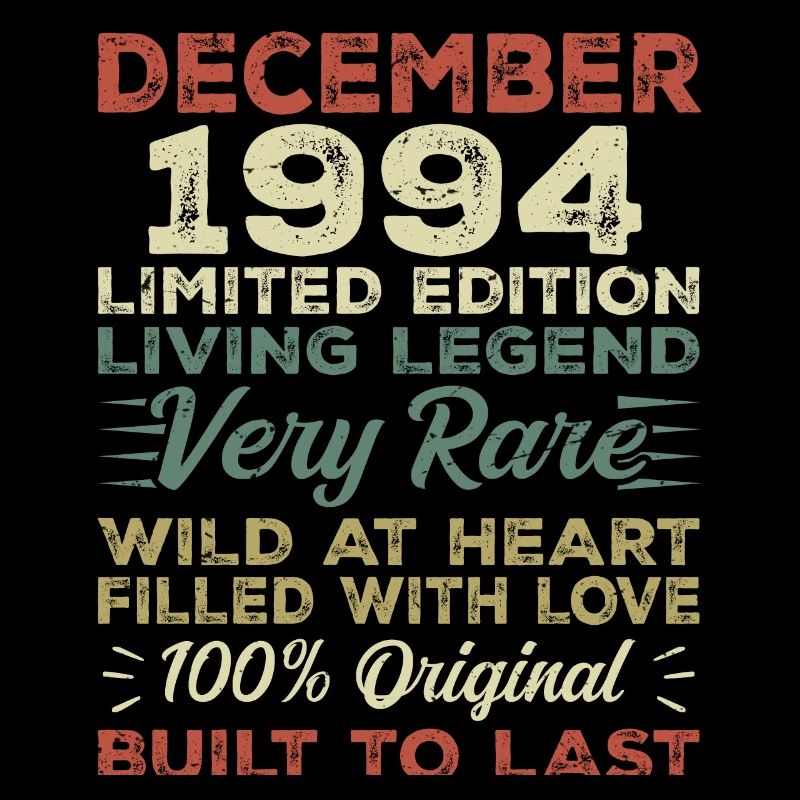 December 1994 - birthday December 1994 year