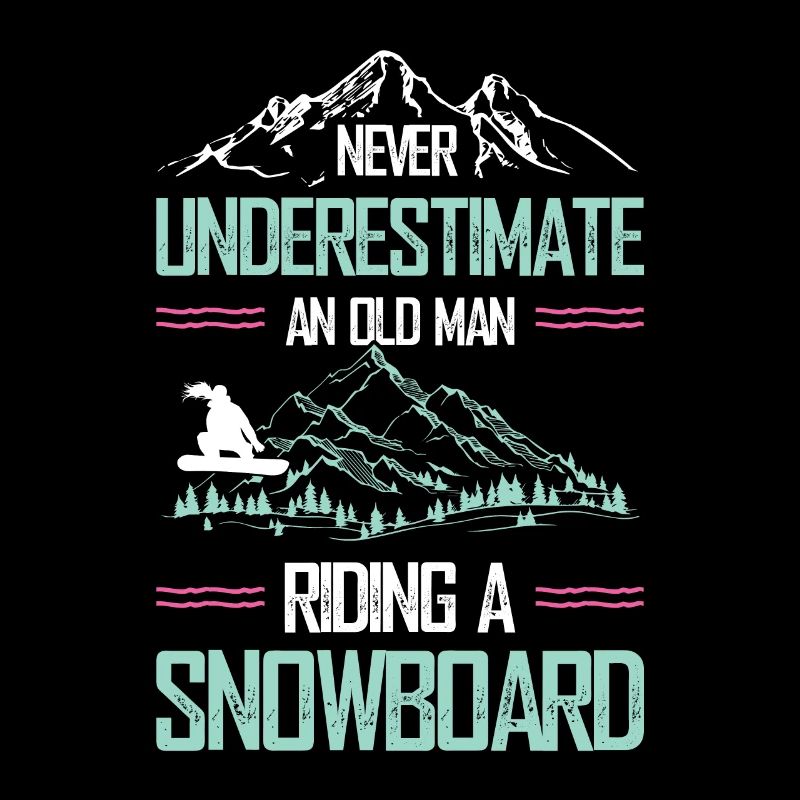 snowboarder alter mann