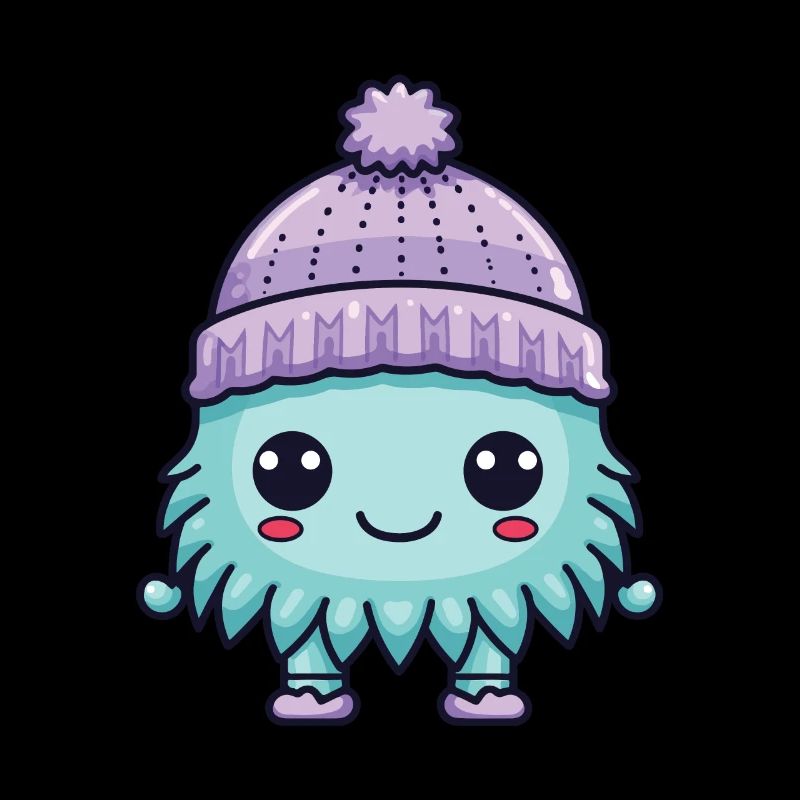 Bacilles d’hiver froids comique mignon
