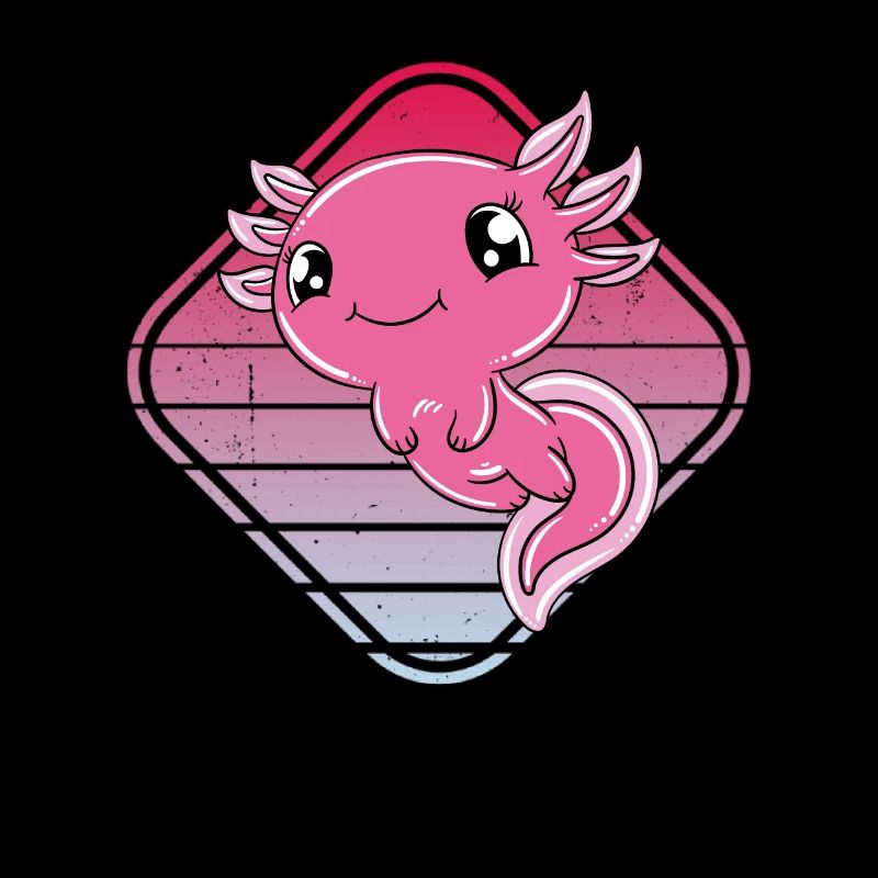 Axolotl mignon Axolotl drôle