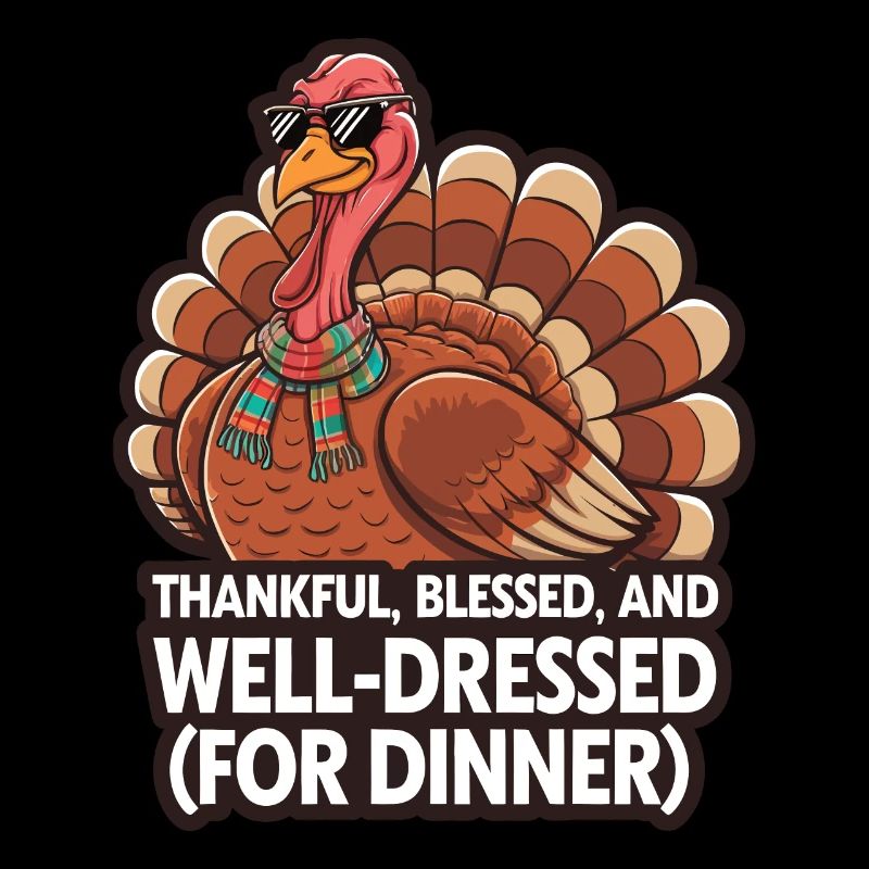 Dinde drôle de Thanksgiving