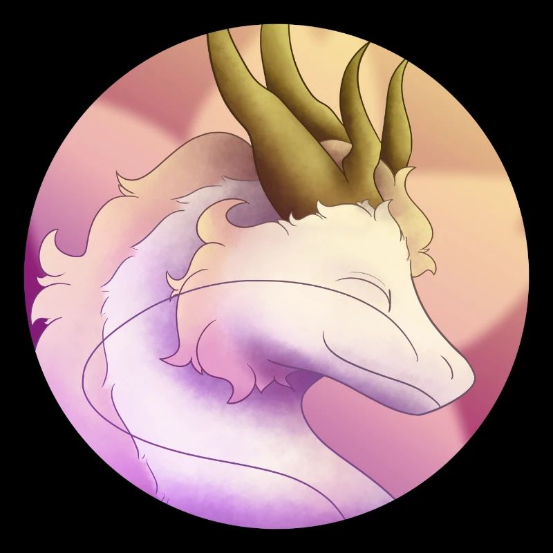 Flauschiger rosa Drache