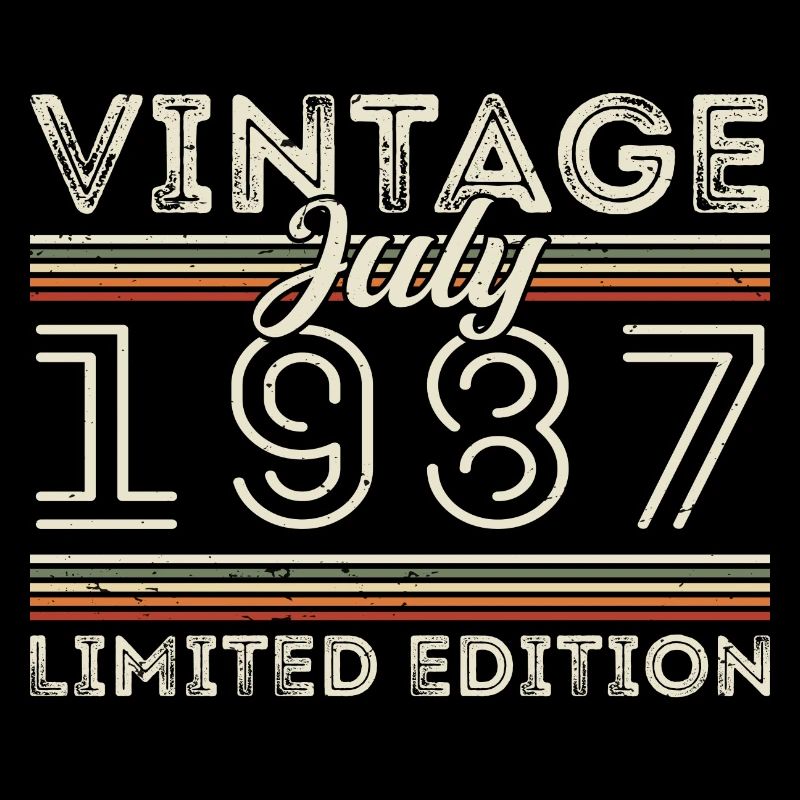 Juli 1987 Juli Geburtstagsgeschenk Juli 1987