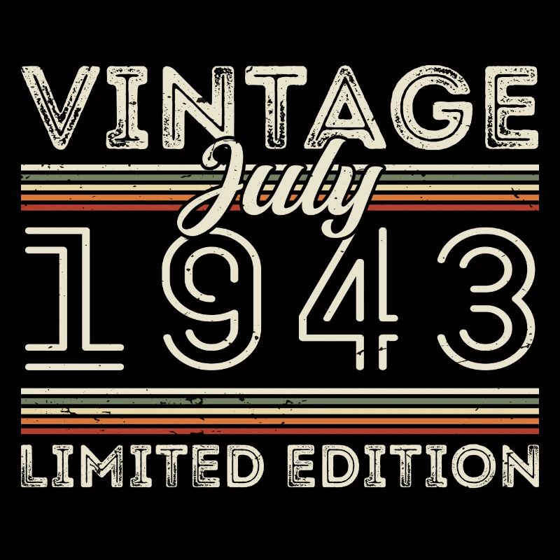 Juli 1943 Juli Geburtstagsgeschenk Juli 1943
