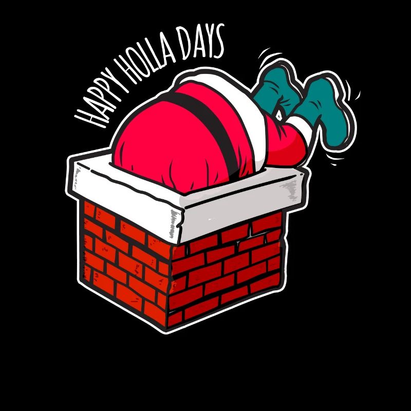 Happy Holla Days Funny Christmas Man Gift