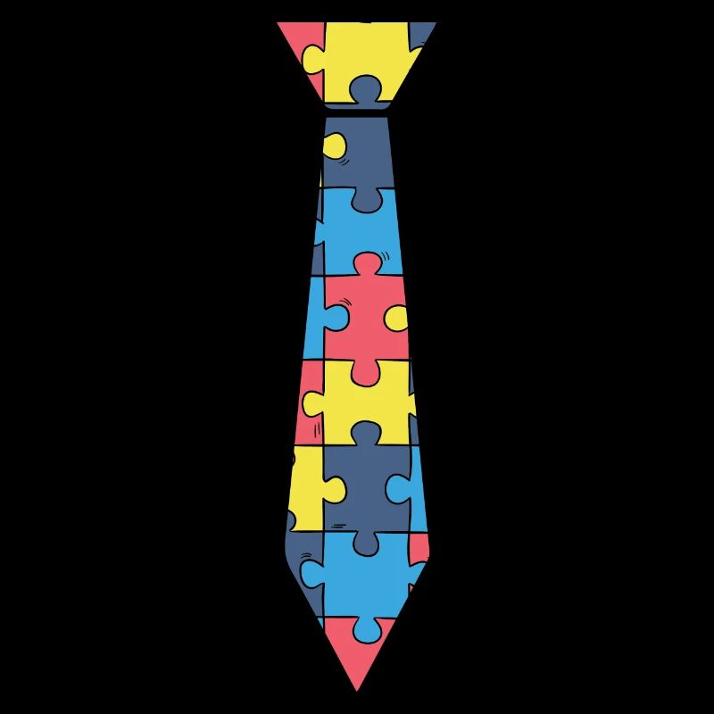 Une cravate puzzle.
