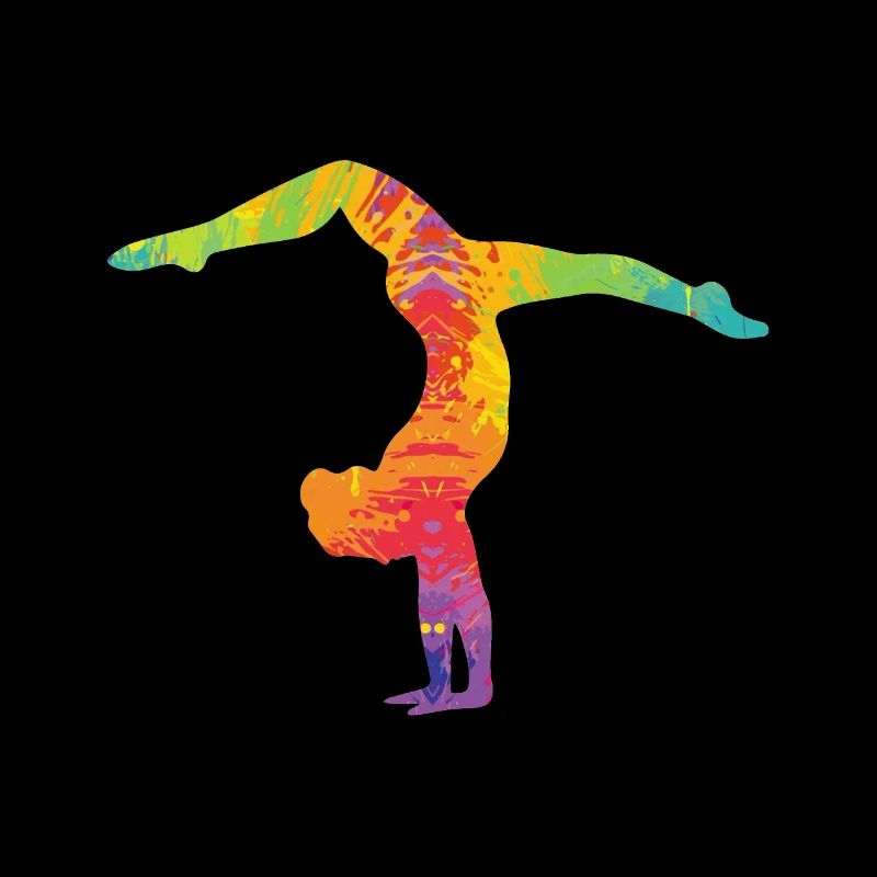Turnen Handstand bunt
