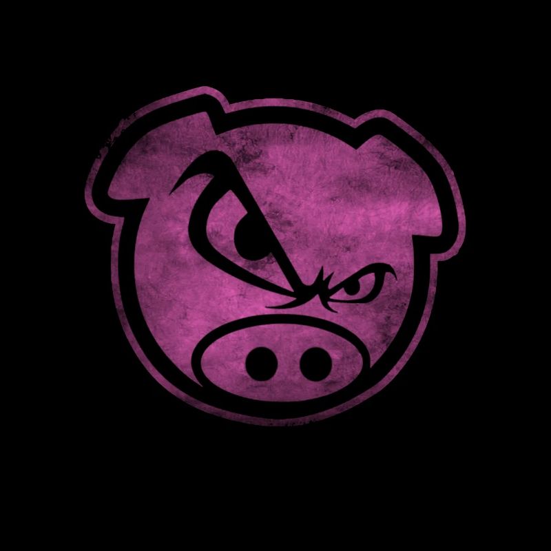 Badass Pig Böses Schwein in Pink Geschenk