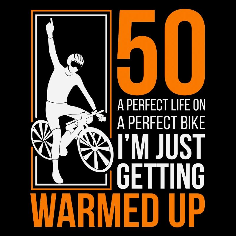 Radfahrer 50. Geburtstag