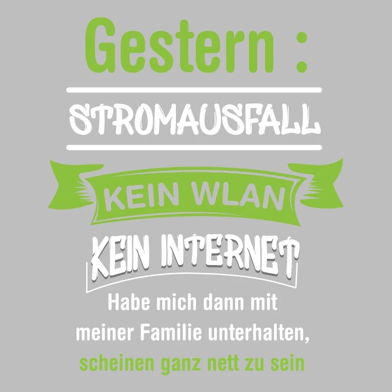 Computerfreak mit Stromausfall