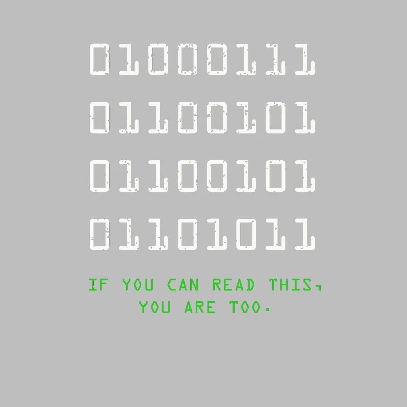 Geek Computer Nerd Binary Code IT Funny Programmer