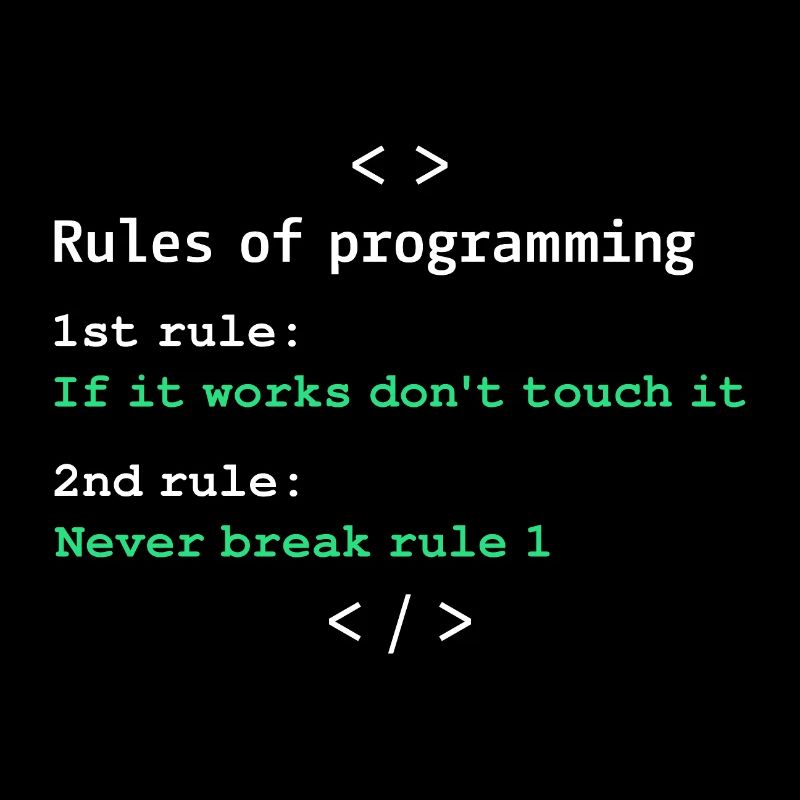 Regeln der Programmierung
