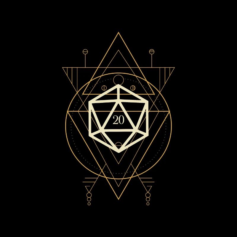 Esoteric Polyhedral D20 Dice Tabletop Rogue
