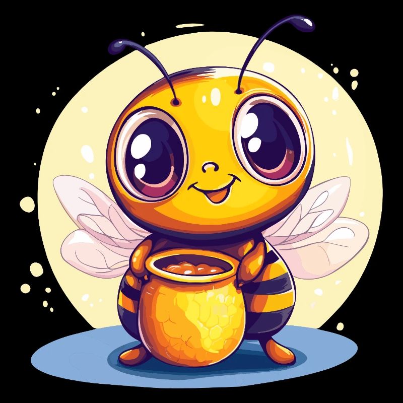 Honey bee with pot