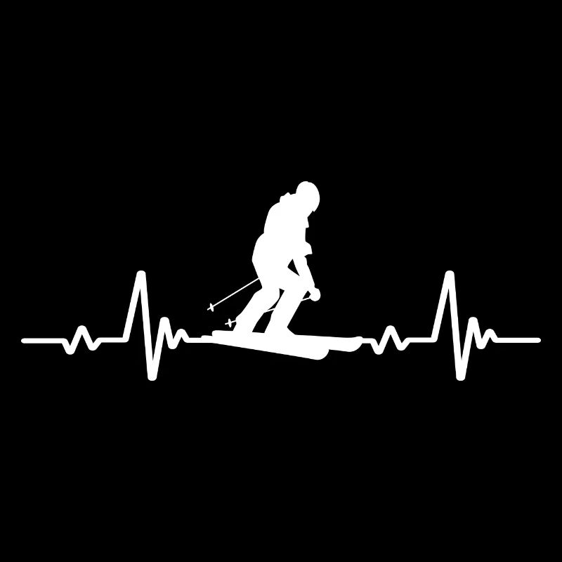 Skiing ECG Skier Lover