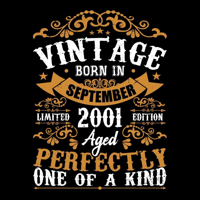 2001 Septembre 2001 Cadeau 23e Anniversaire 2001
