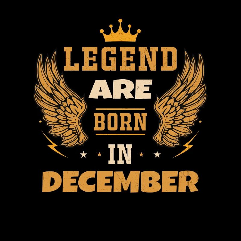 Die im Dezember geborene Legende Geburtstagsgeschenk