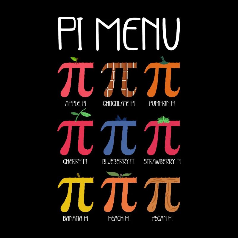 Pi-Torten-Menü Pi-Mathe-Lehrer Pi-Tag