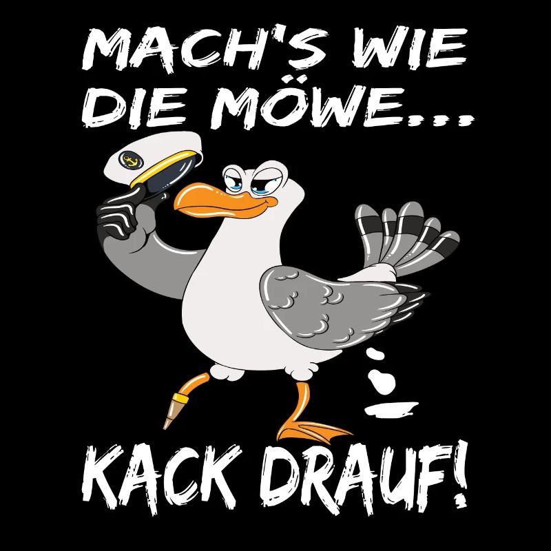 Möwe Ostsee Mach's Wie Die Möwe Kack Drauf!