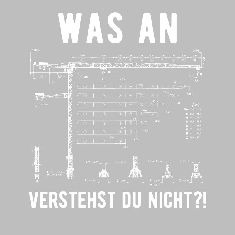 Kranfahrer Kranführer lustiger Spruch Geschenk
