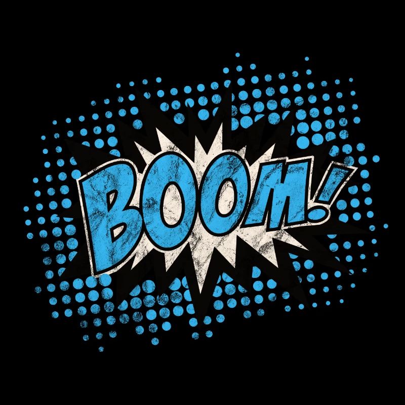 Vintage Comic Boom Explosion