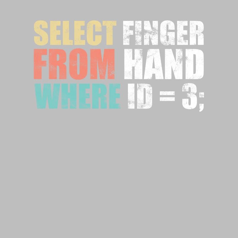 Computer scientist - select finger from hand where ID