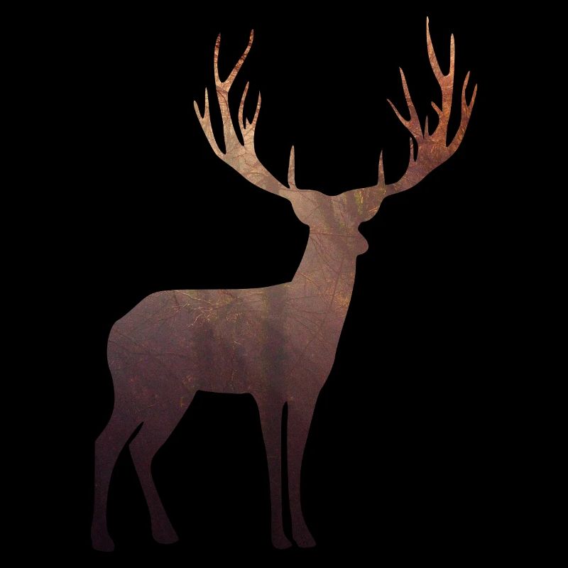 Herbstwald Hirsch