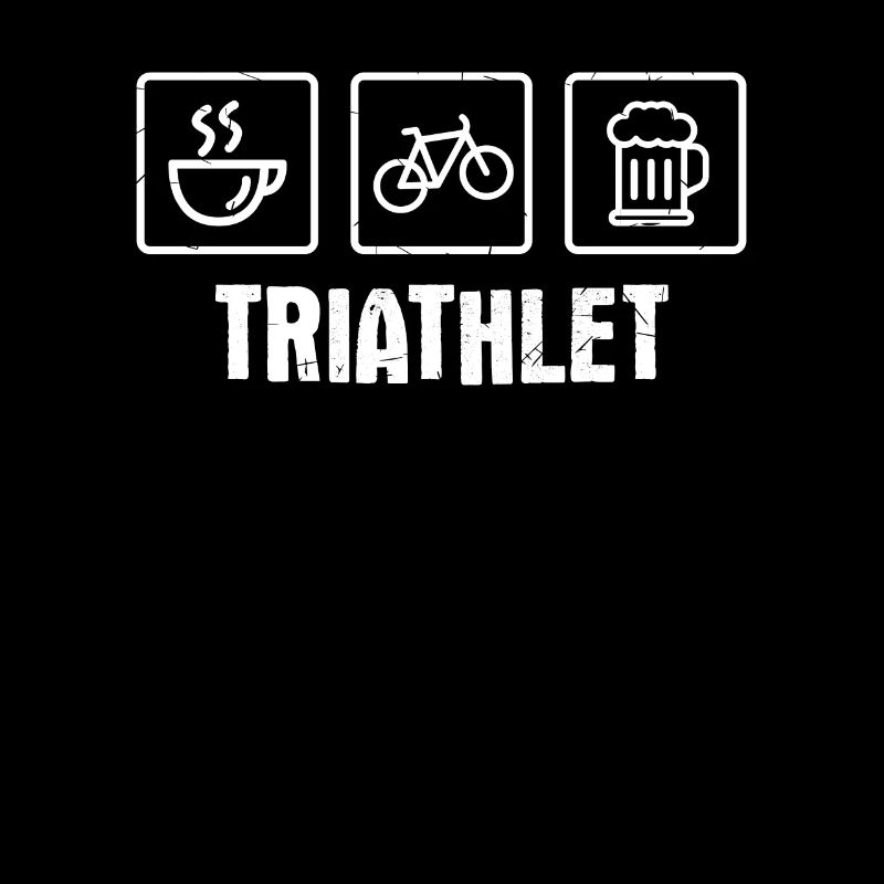 Triathlète vélo café bière vélo