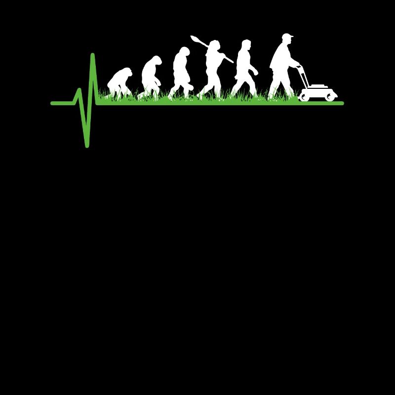 Rasen mähen Gärtner Evolution Geschenk