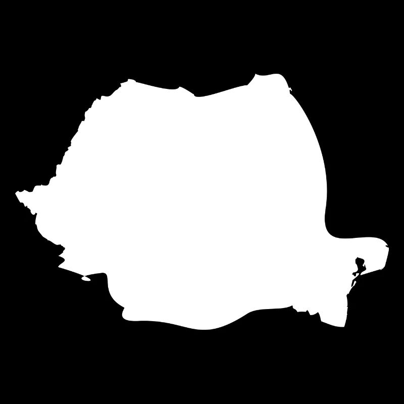 Romania map flag