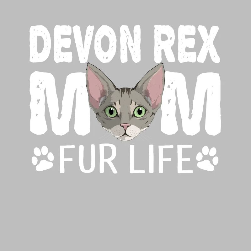 Devon Rex Cat Mom Fur Life Kitty Pun