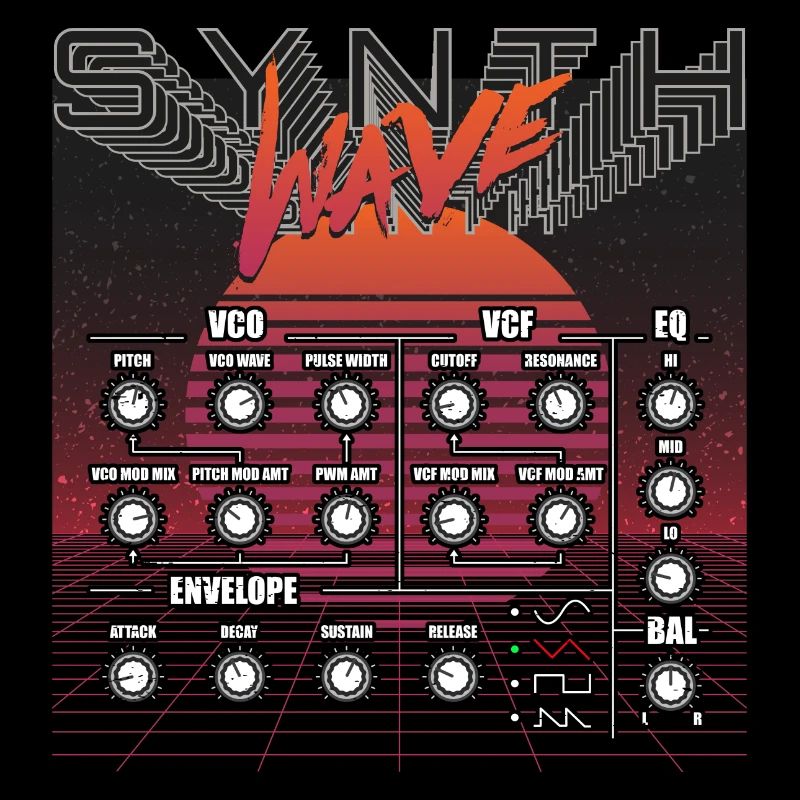 Synthétiseur Studio d’enregistrement Synthèse de forme d’onde Electro Mu