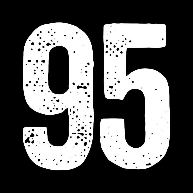 95 Numéros Blanc