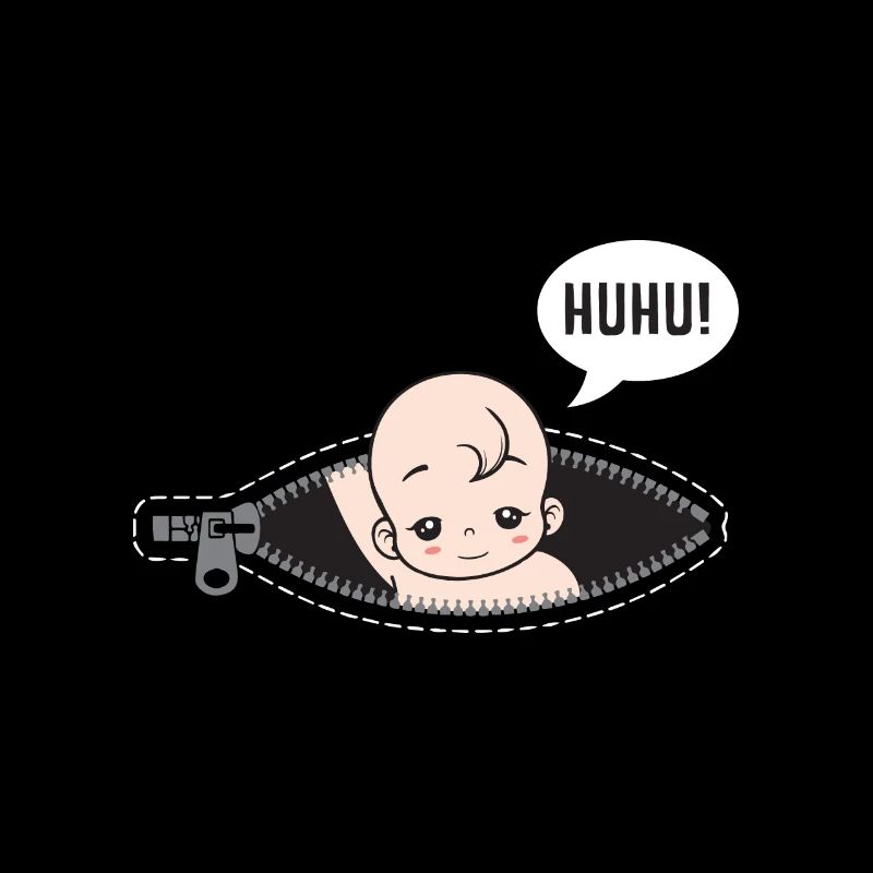 Huhu je suis là bébé cadeau de grossesse
