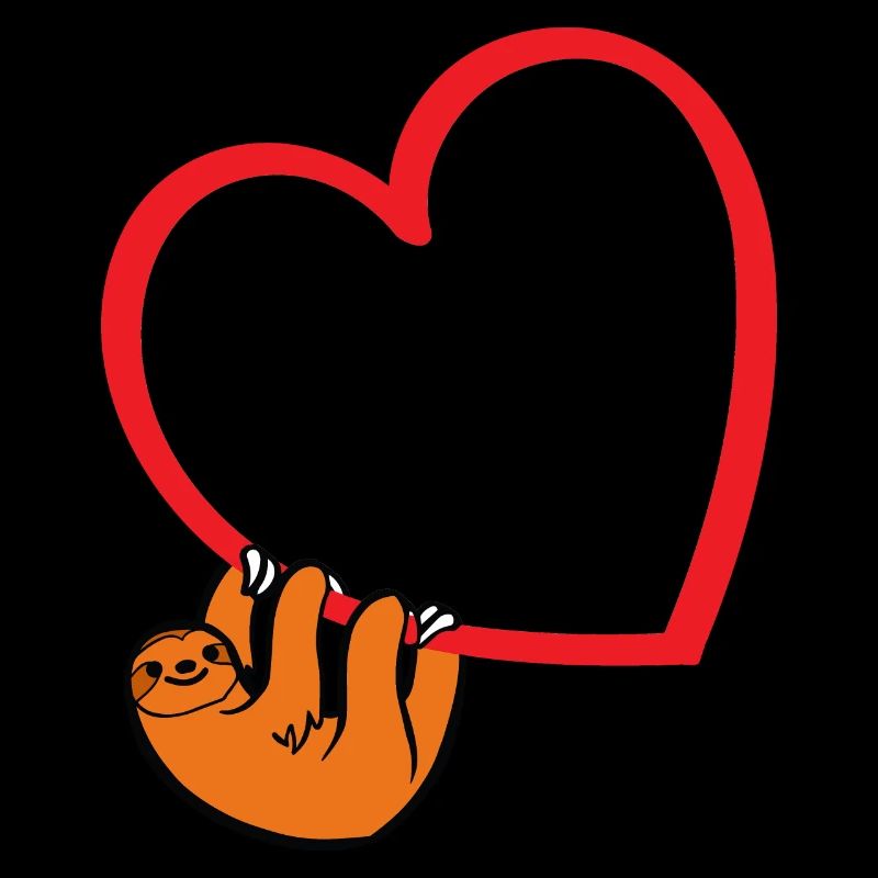 Sloth Valentines Day, Womens Sloths Valentine Hear