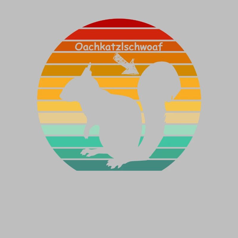 Oachkatzlschwoaf squirrel vintage dialect