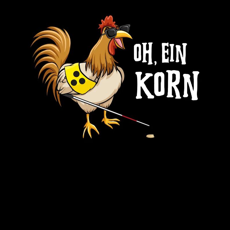Blindes Huhn findet Korn Internet Meme Nerd Spruch