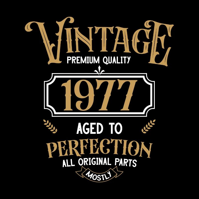 1977 Vintage Geburtstag