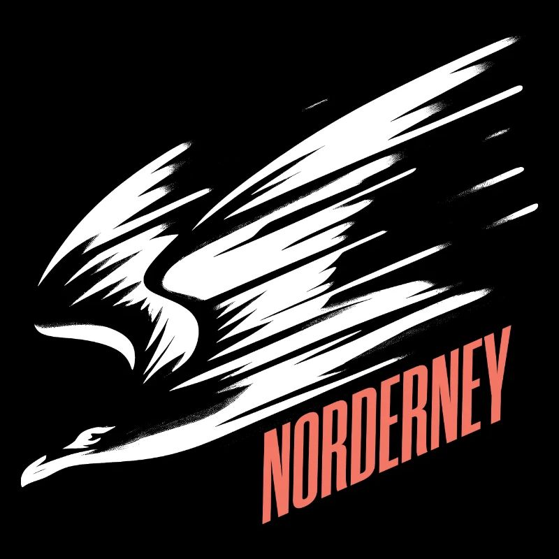 Norderney Sturzflug Tiefflieger Möwe Urlaub T-Shir