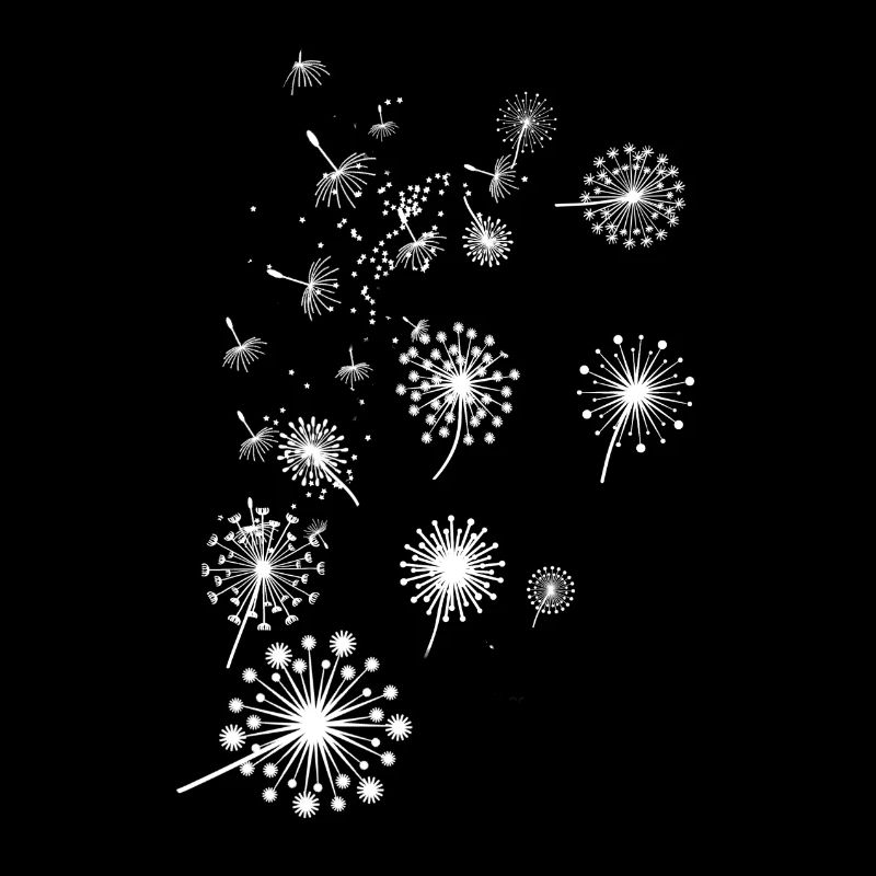 Pusteblume,,Blume,weiss, Sterne
