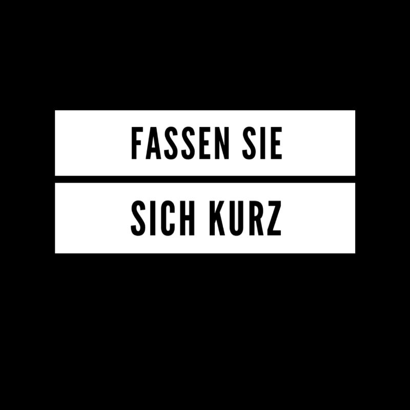 nicht so viel reden