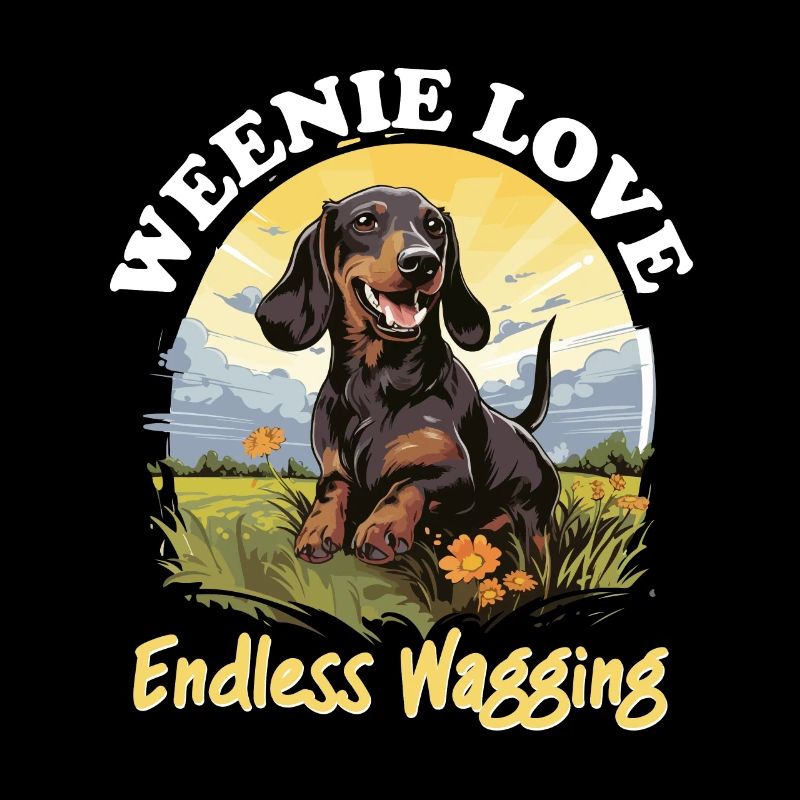 Teckel saucisse saucisse chien Weenie amour sans fin
