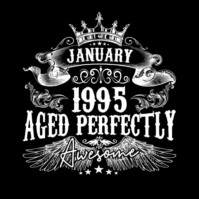 1995 | Januar 1995 Geburtstag Perfekt gealtert