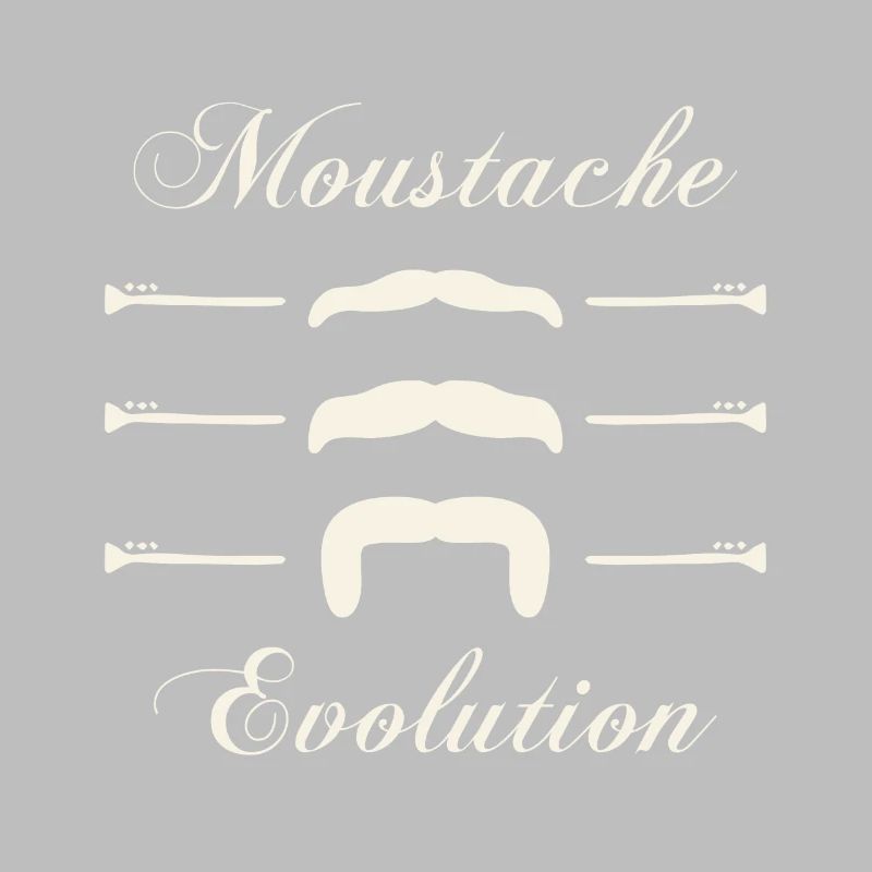 moustaches évolution, Idée cadeau d'élégance.